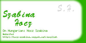 szabina hocz business card